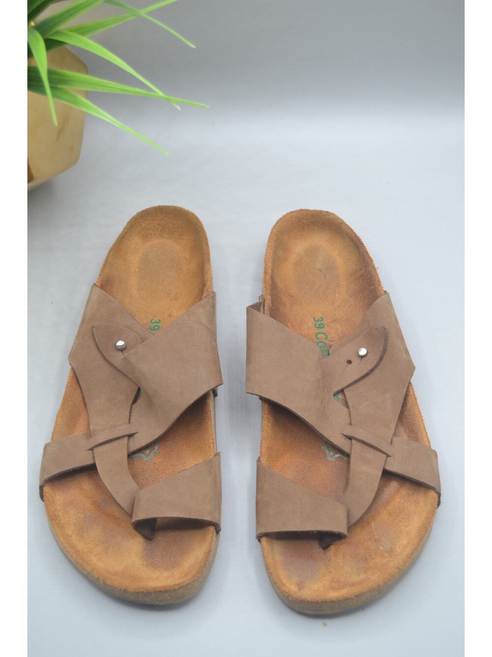 Comfortfusse Tan Leather Birkenstocks Style Sandals